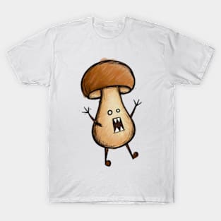 Weird Brown Bolete Mushroom T-Shirt